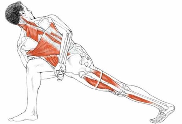 Postura de yoga giratoria para bajar de peso